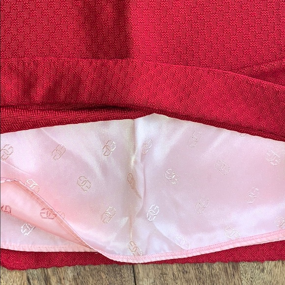 Vintage Givenchy skirt / sweater set RED small xs - Picture 5 of 16